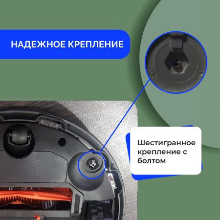 Боковая щетка для робота-пылесоса Roborock S5 Max, черная